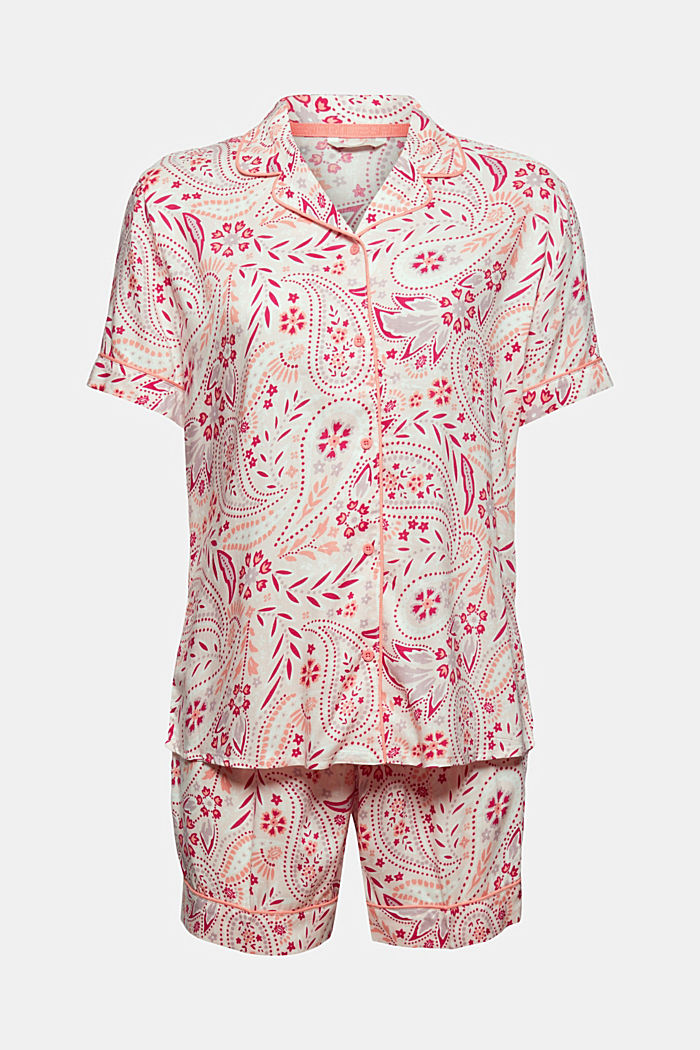 Kurzer Pyjama aus 100% LENZING™ ECOVERO™