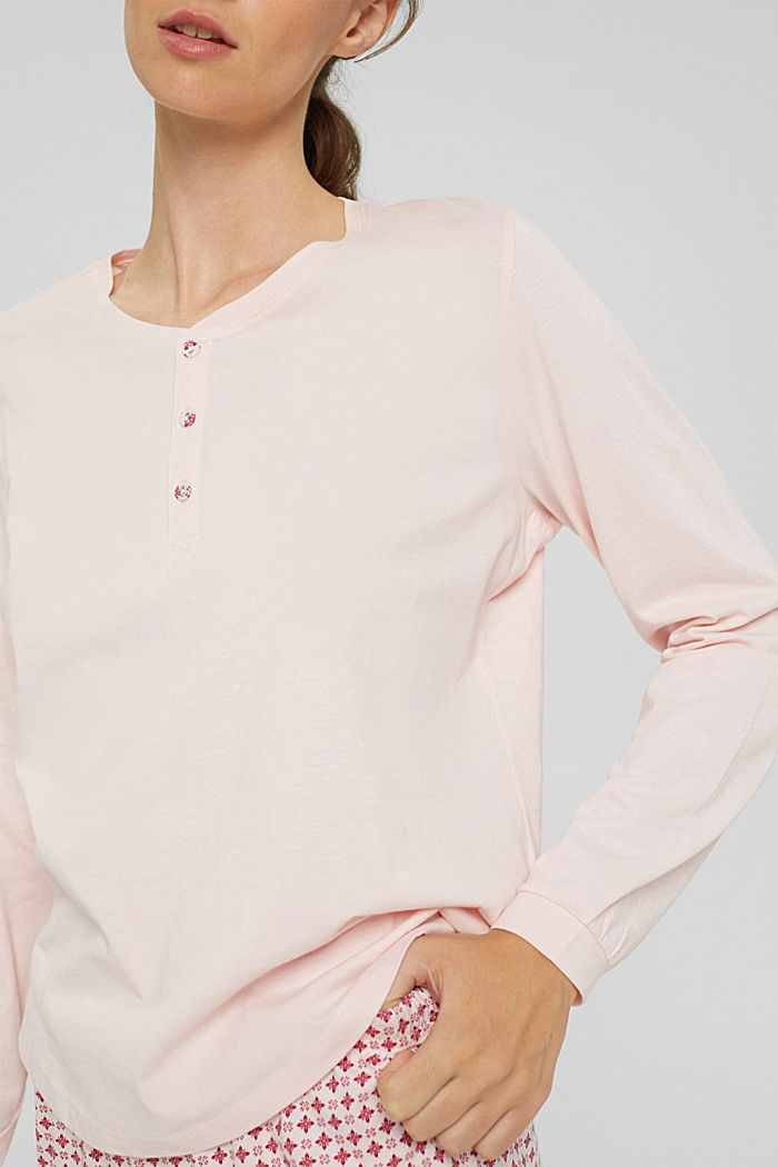 Jerseyowa piżama, 100% bawełny organicznej, LIGHT PINK, detail image number 3