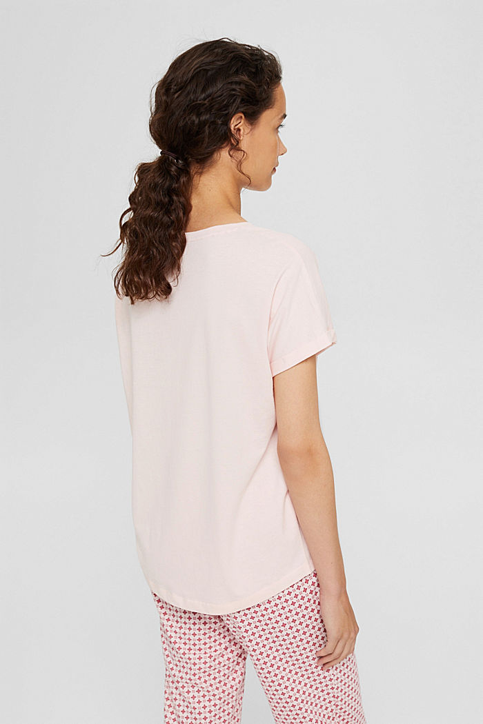 Jersey pyjama top made of organic cotton, LIGHT PINK, detail image number 2
