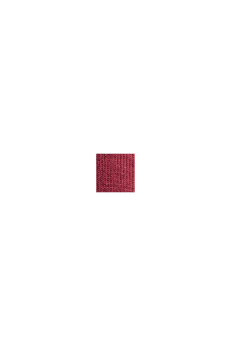 Žerzejová noční košile z materiálu LENZING™ ECOVERO™, DARK RED, swatch