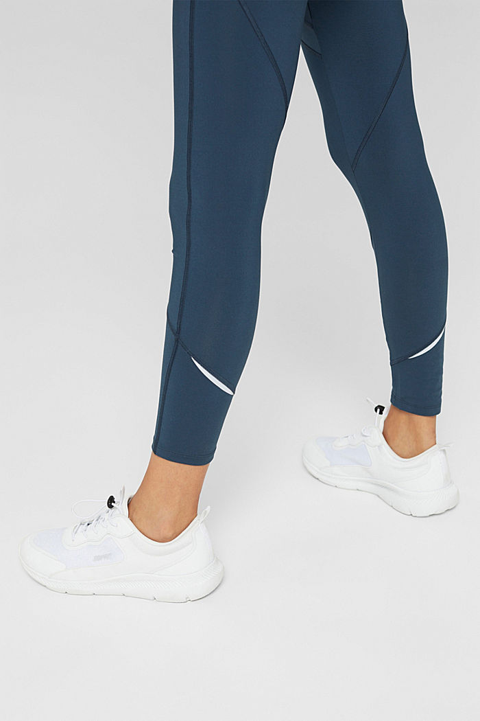Active leggings with a concealed pocket, NAVY, detail image number 5