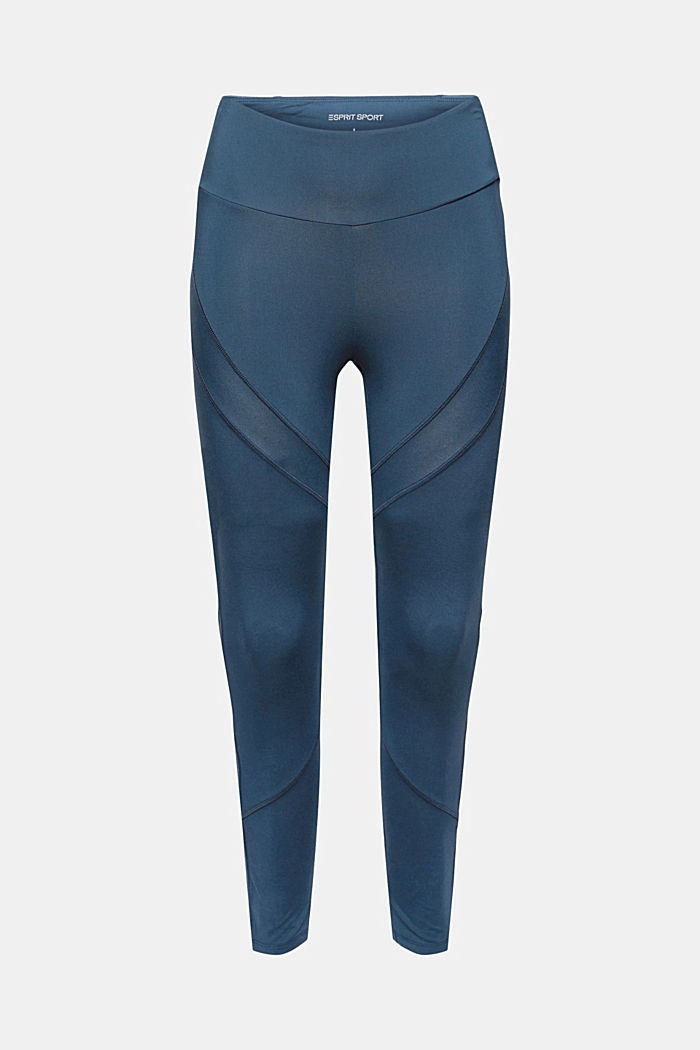 Active leggings with a concealed pocket, NAVY, overview