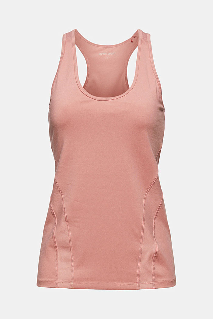 Recycled: top with edry and integrated bra, OLD PINK, overview
