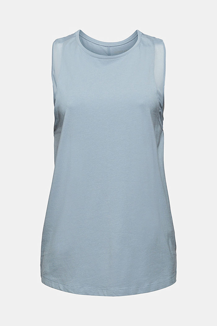 Made of organic cotton/TENCEL™: top with mesh details