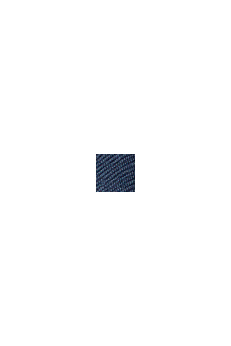 Cotone biologico/TENCEL™: maglia a maniche lunghe con intaglio, NAVY, swatch