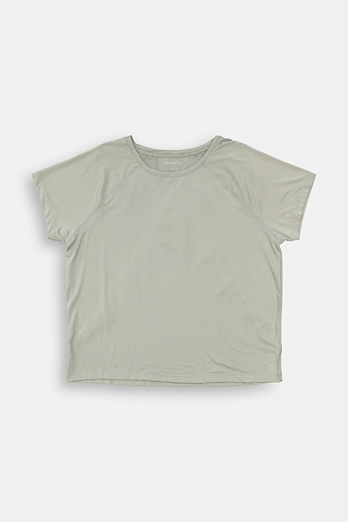 CURVY gerecycled: T-shirt met print, LIGHT KHAKI, detail image number 0