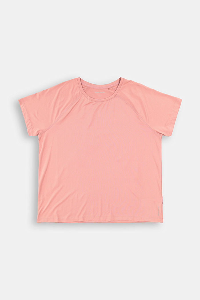 CURVY printed T-shirt made of recycled material, OLD PINK, overview