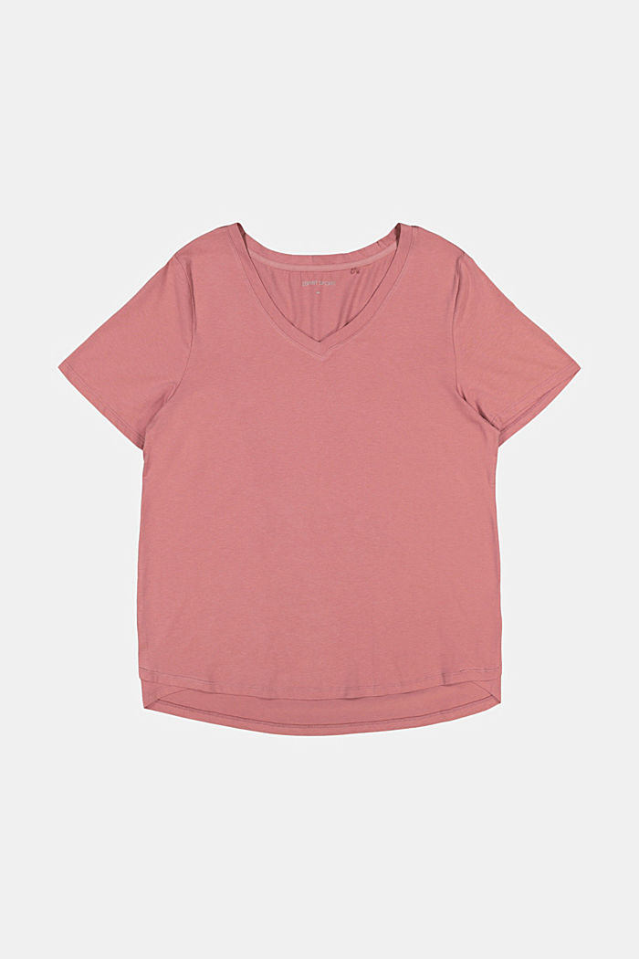 CURY T-shirt in cotone biologico/TENCEL™, OLD PINK, overview