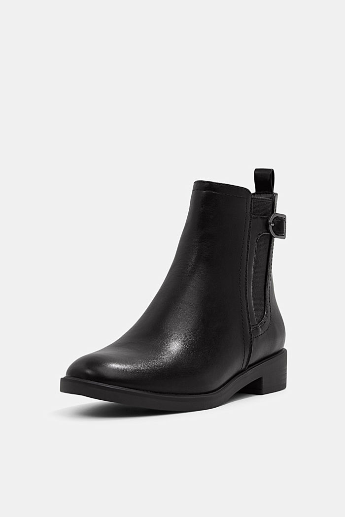 Faux leather Chelsea boots, BLACK, detail image number 2