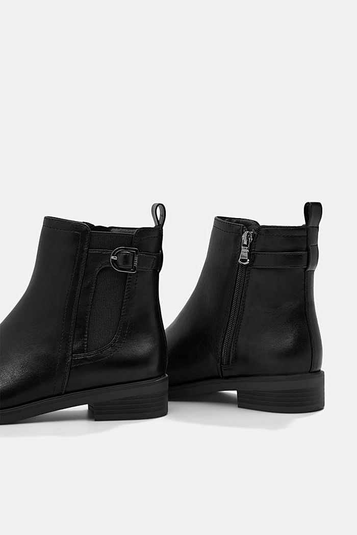 Faux leather Chelsea boots, BLACK, detail image number 5