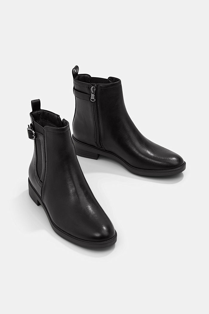 Faux leather Chelsea boots, BLACK, detail image number 6