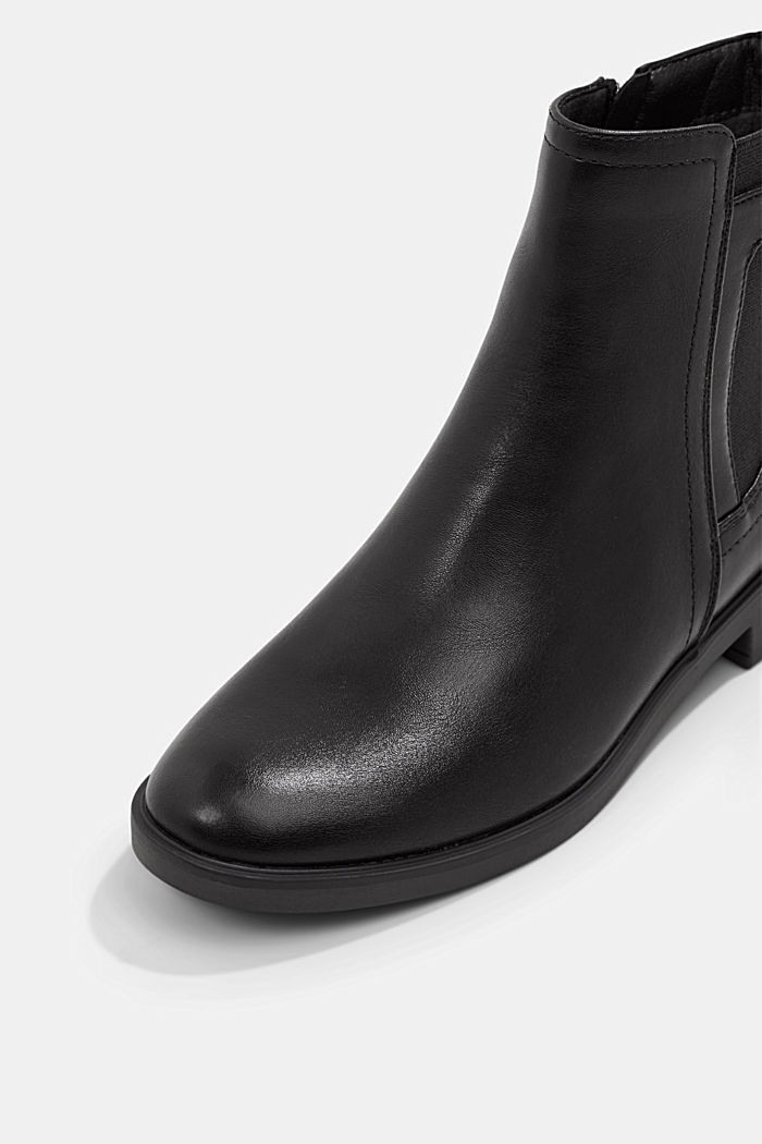 Faux leather Chelsea boots, BLACK, detail image number 4