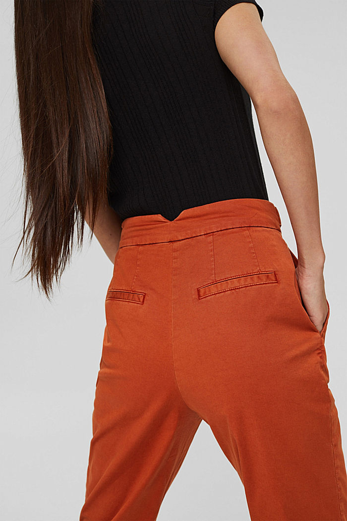 Pantaloni chino EarthColors® con cotone biologico, TERRACOTTA, detail image number 5