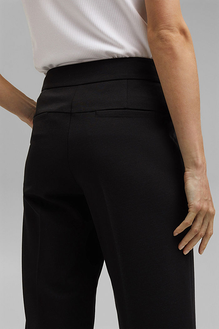 SOFT PUNTO mix + match trousers, BLACK, detail image number 5