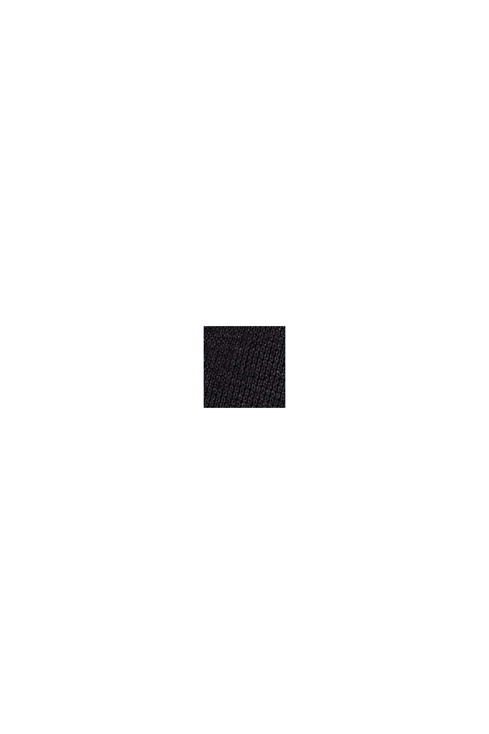 Jerseykjol med skärp, LENZING™ ECOVERO™, BLACK, swatch