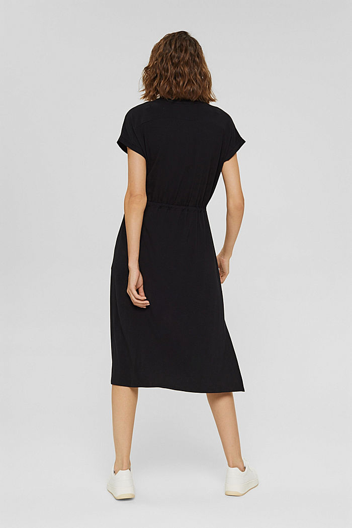 Jersey jurk van LENZING™ ECOVERO™, BLACK, detail image number 2