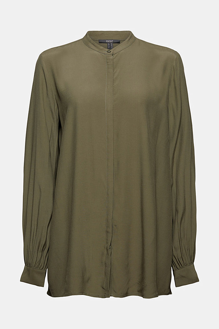 Longer tunic blouse containing LENZING™ ECOVERO™