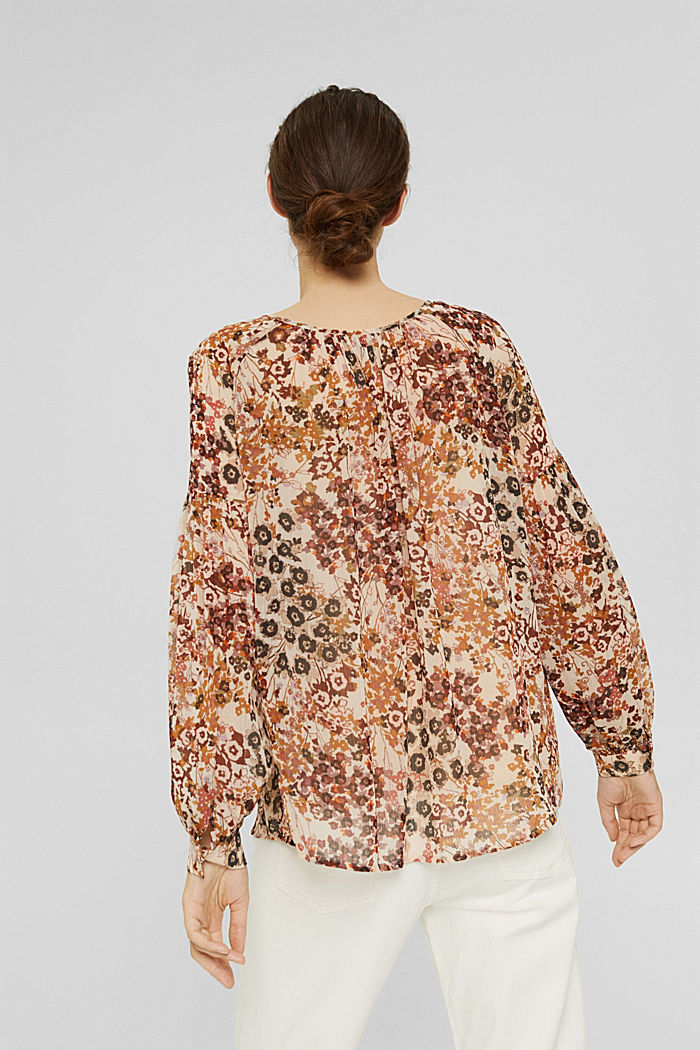 Gerecycled: gebloemde blouse van chiffon, ICE, detail image number 3