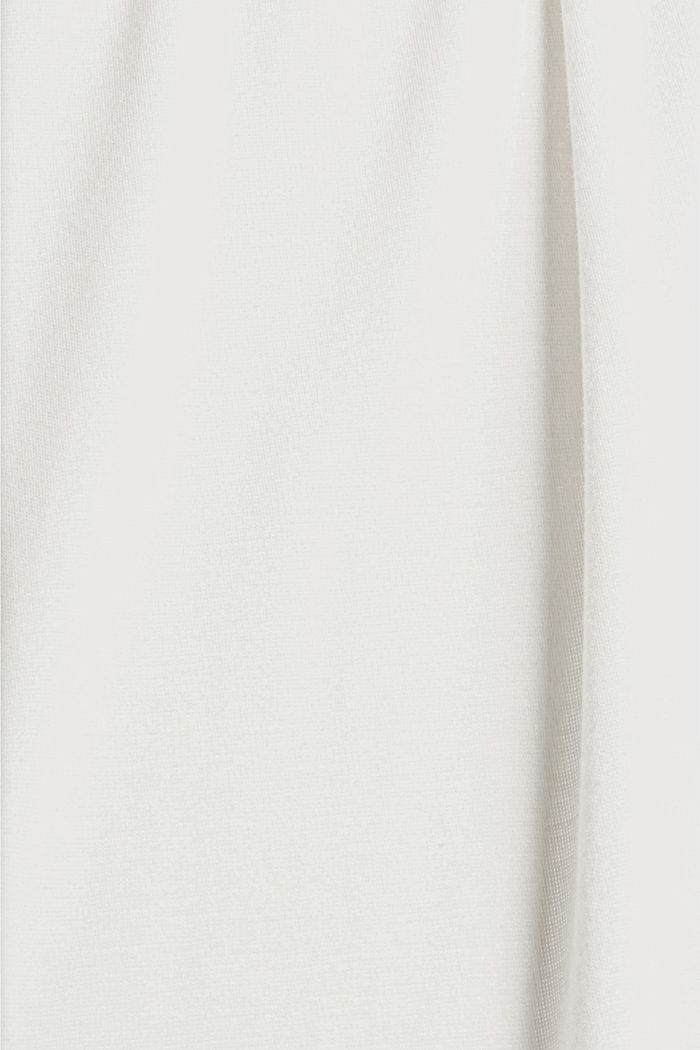 Shirt met geaccentueerde schouders, LENZING™ ECOVERO™, OFF WHITE, detail image number 4
