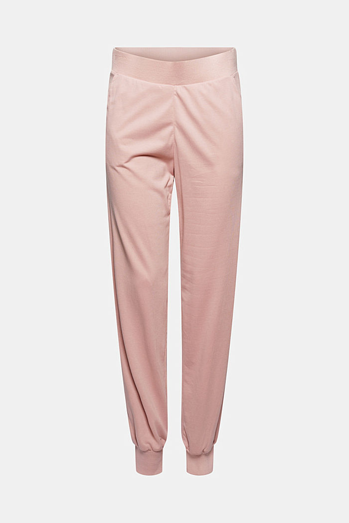 Jersey tracksuit bottoms containing TENCEL™, OLD PINK, detail image number 5