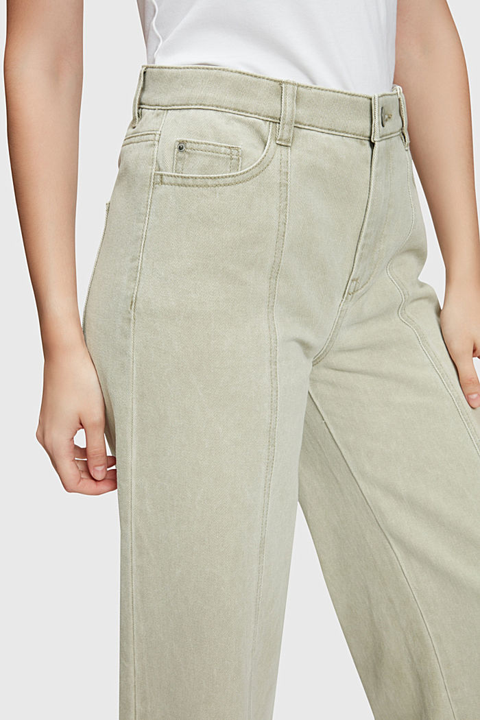 High-rise culottes, PALE KHAKI, detail-asia image number 2