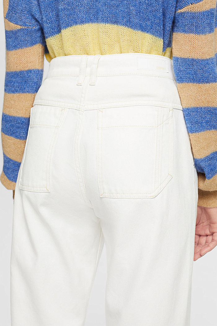 High-rise dad fit jeans, OFF WHITE, detail-asia image number 4