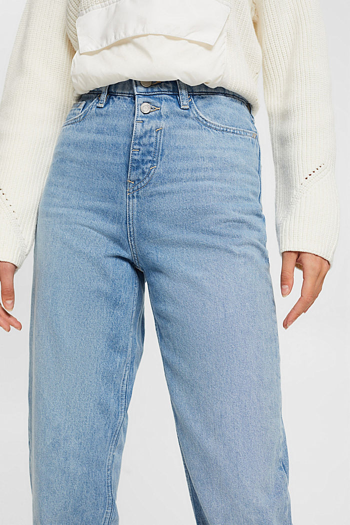 High-rise banana fit jeans, BLUE LIGHT WASHED, detail-asia image number 2