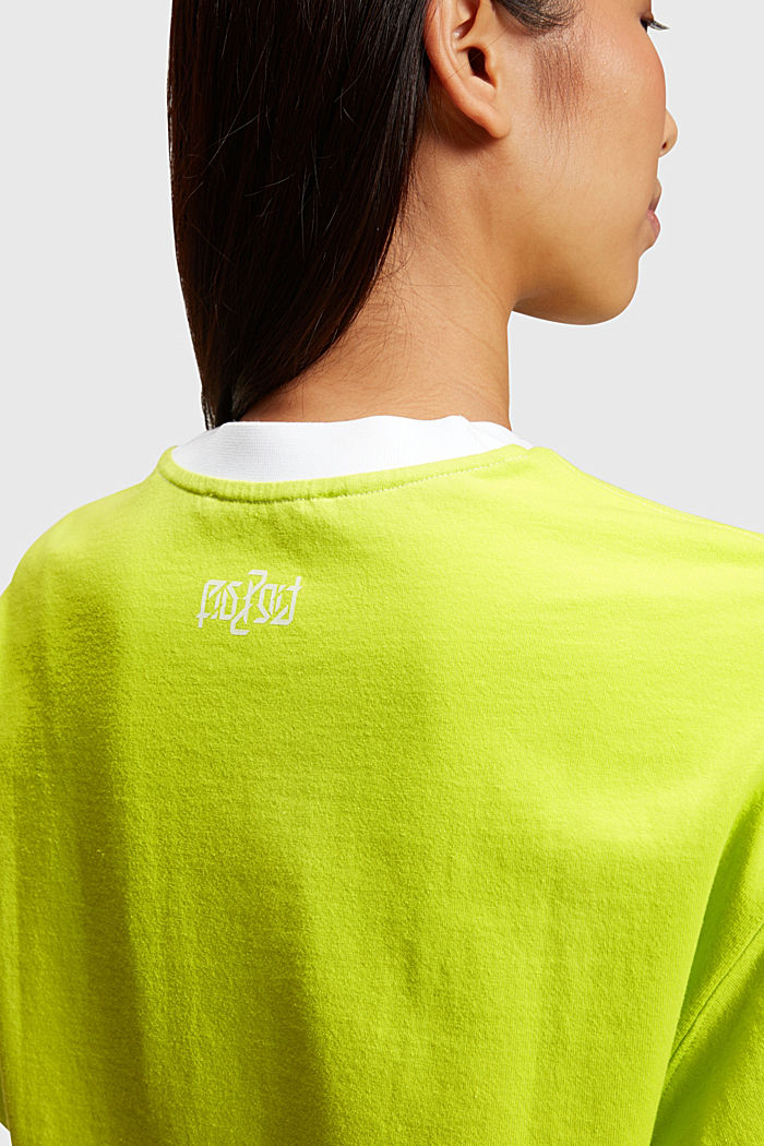 Neon Pop T-Dress, LIME YELLOW, detail-asia image number 2