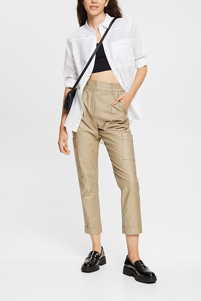 Shirt blouse, organic cotton, WHITE, detail-asia image number 2