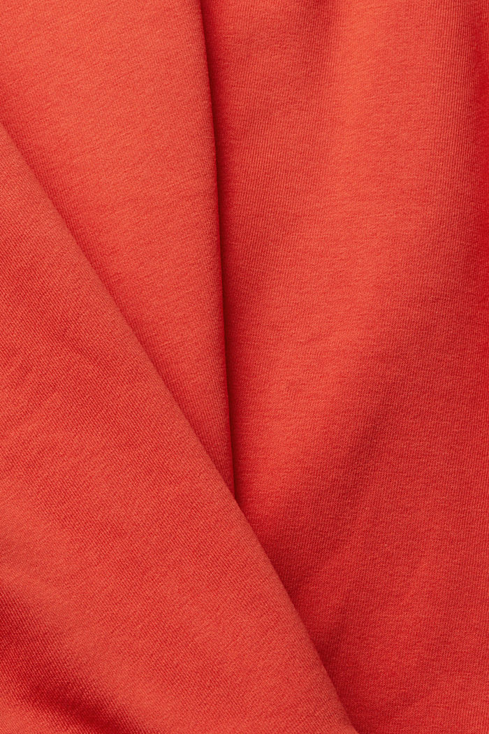 Sweatshirt with a colourful embroidered logo, ORANGE RED, detail-asia image number 5