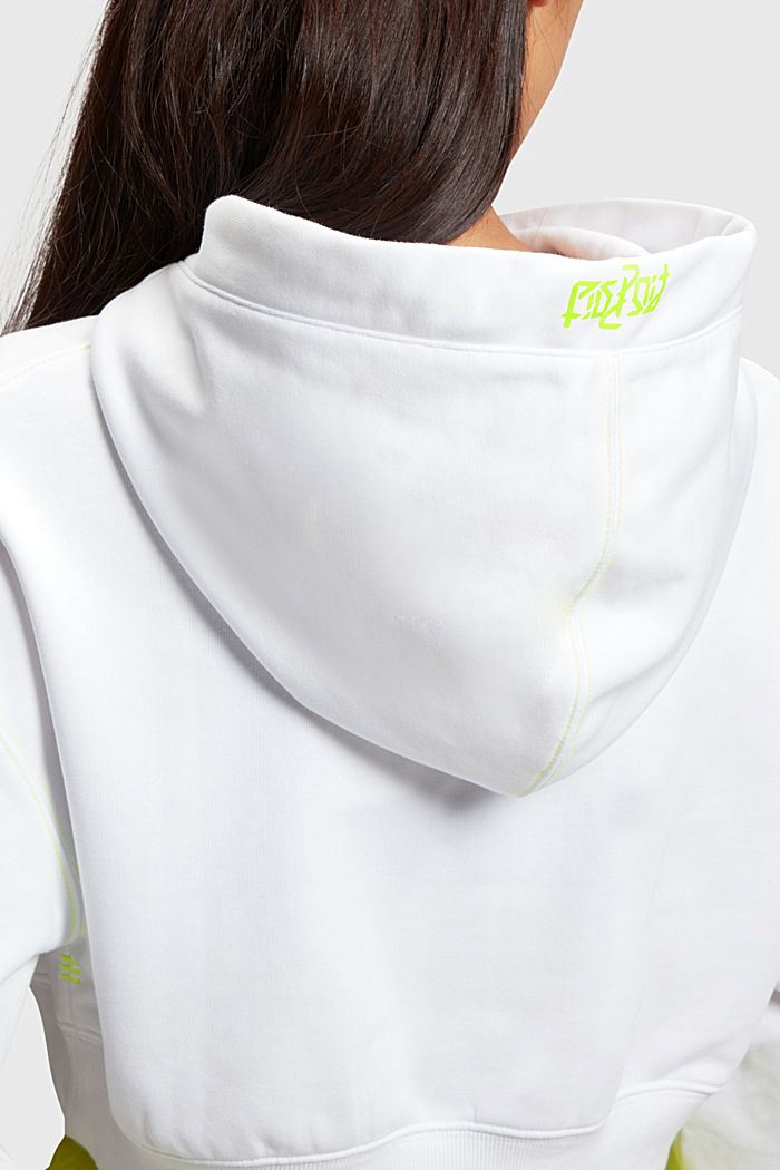 Cropped Neon Pop Logo Hoodie, WHITE, detail-asia image number 3