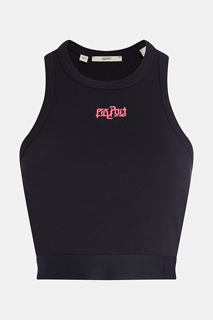 2-in-1 Neon Pop Print Logo Cropped Sweat Set, PINK, detail-asia image number 6