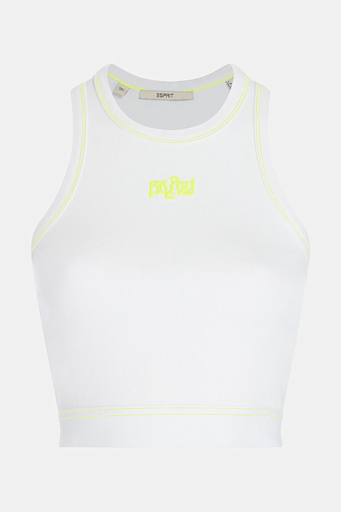2-in-1 Neon Pop Print Logo Cropped Sweat Set, LIME YELLOW, detail-asia image number 8