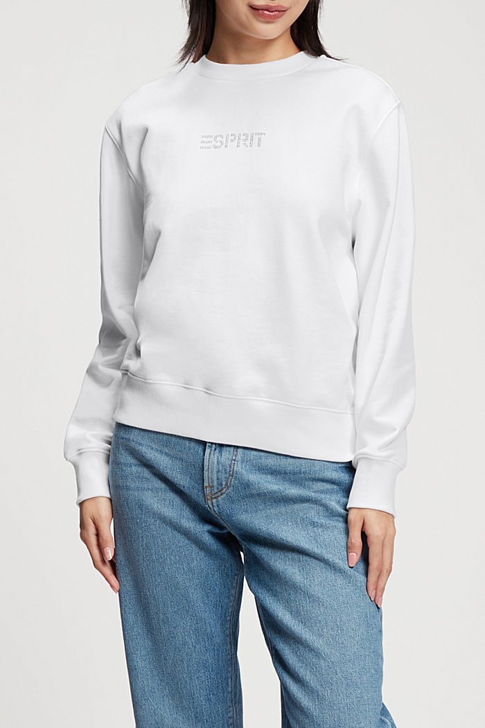 Sweatshirts, WHITE, detail-asia image number 0