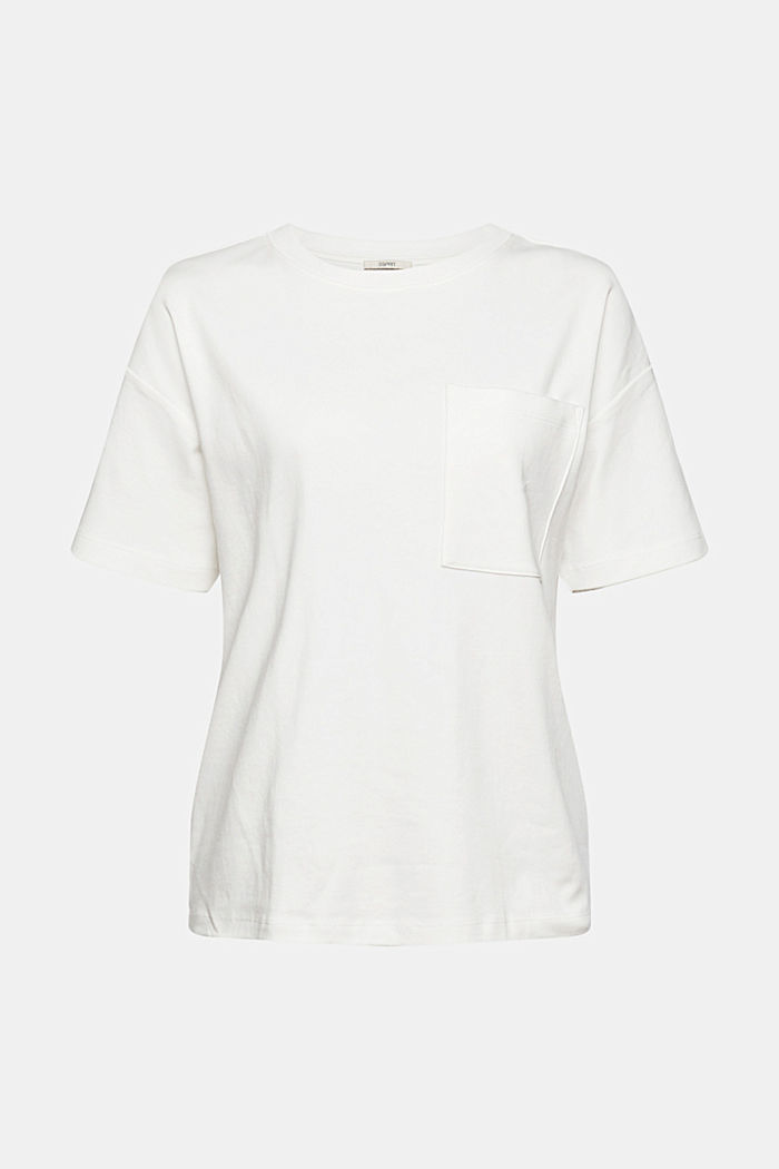 T-shirt with a breast pocket, OFF WHITE, detail-asia image number 4