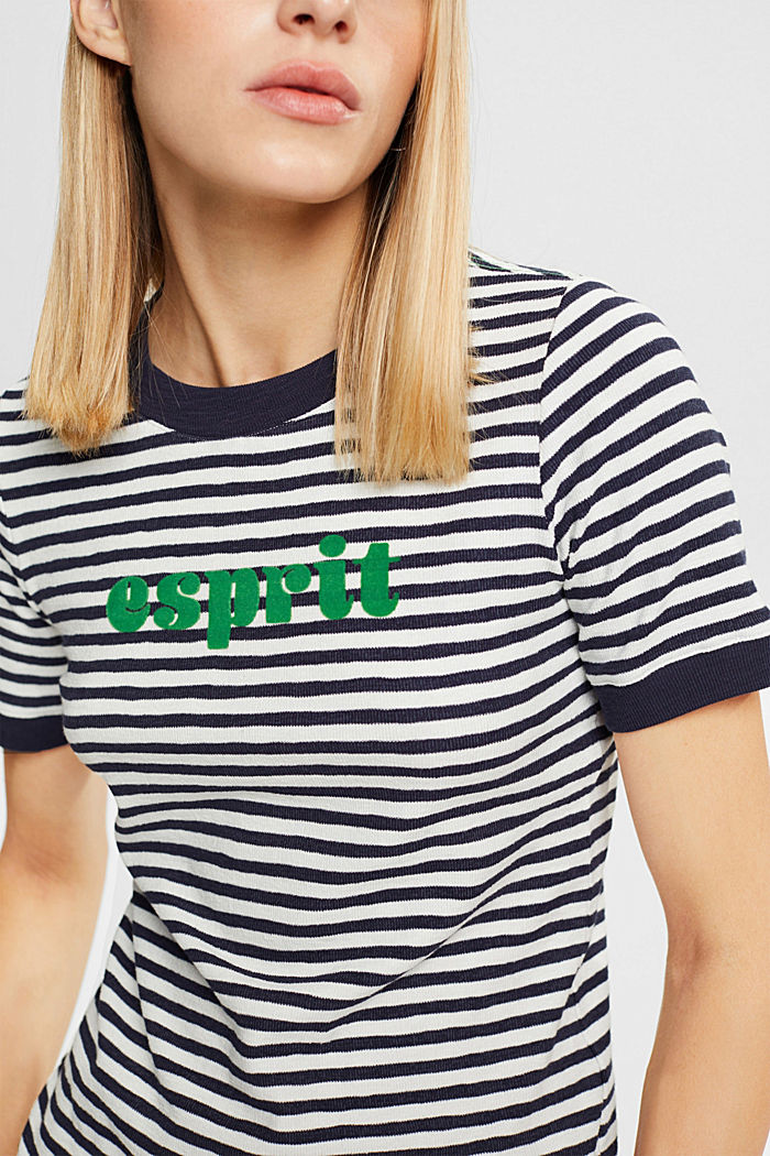 Striped logo t-shirt, OFF WHITE, detail-asia image number 2