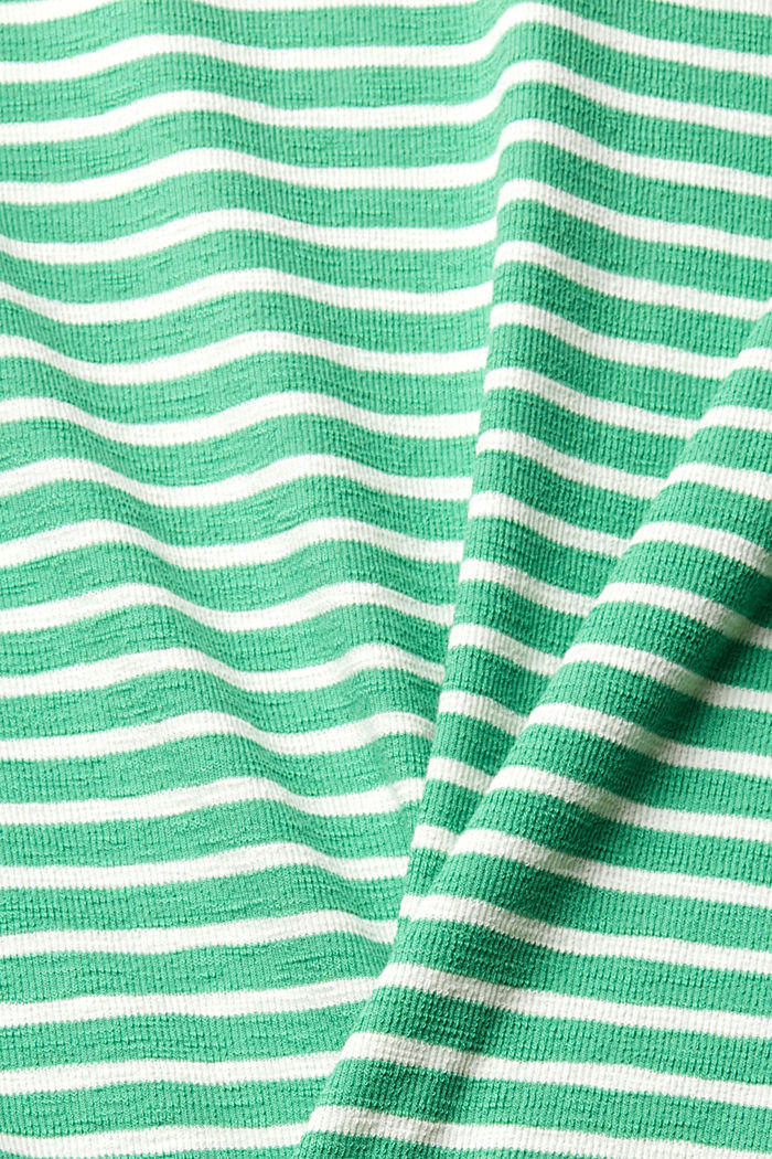 條紋 T 恤, 綠色, detail-asia image number 4
