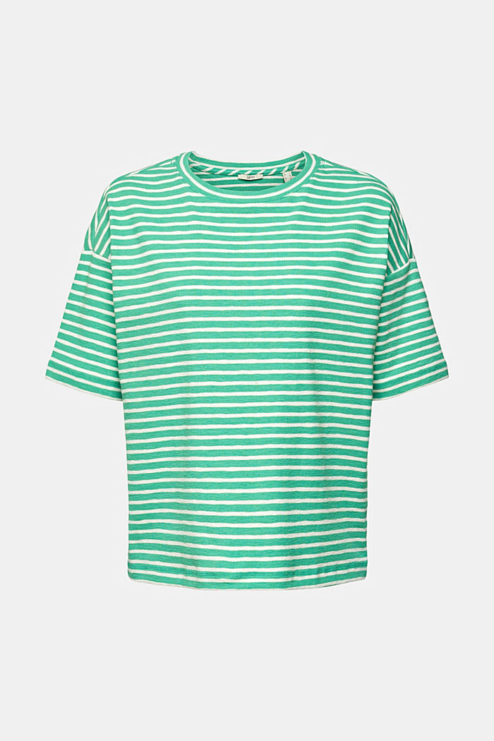striped T-shirt, GREEN, detail-asia image number 5