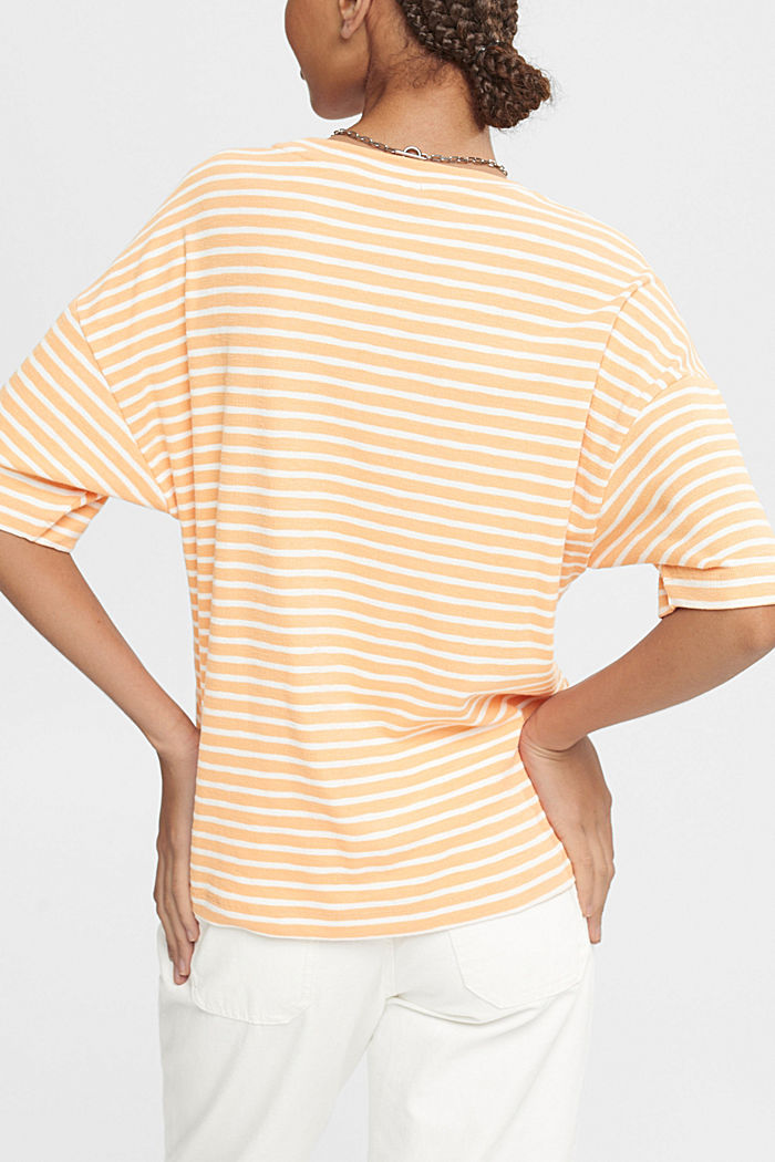 striped T-shirt, PEACH, detail-asia image number 3