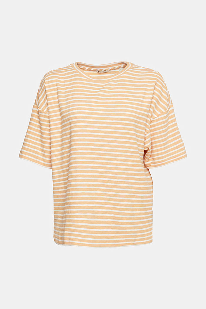 striped T-shirt, PEACH, detail-asia image number 6
