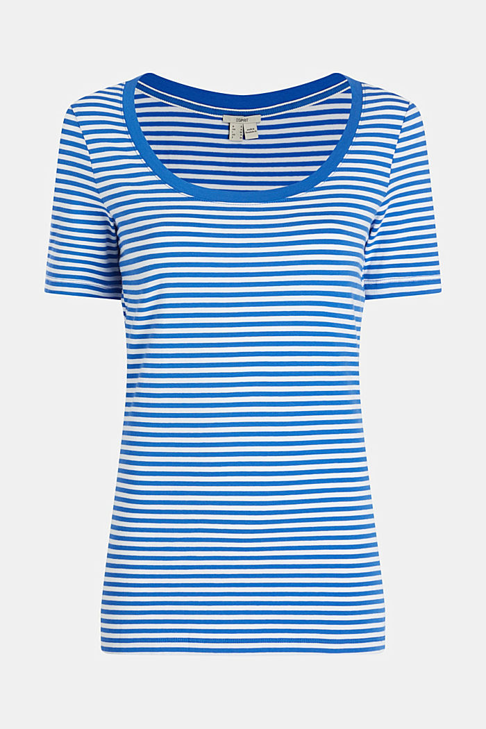 條紋針織 T 恤, BRIGHT BLUE, detail-asia image number 4