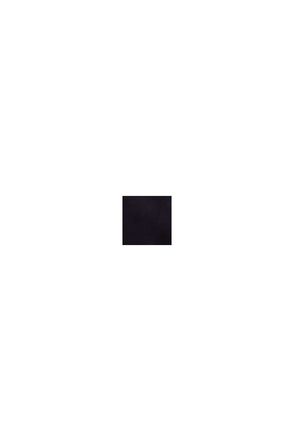 Cropped Neon Pop Rib Cuff Logo Tee, BLACK, swatch
