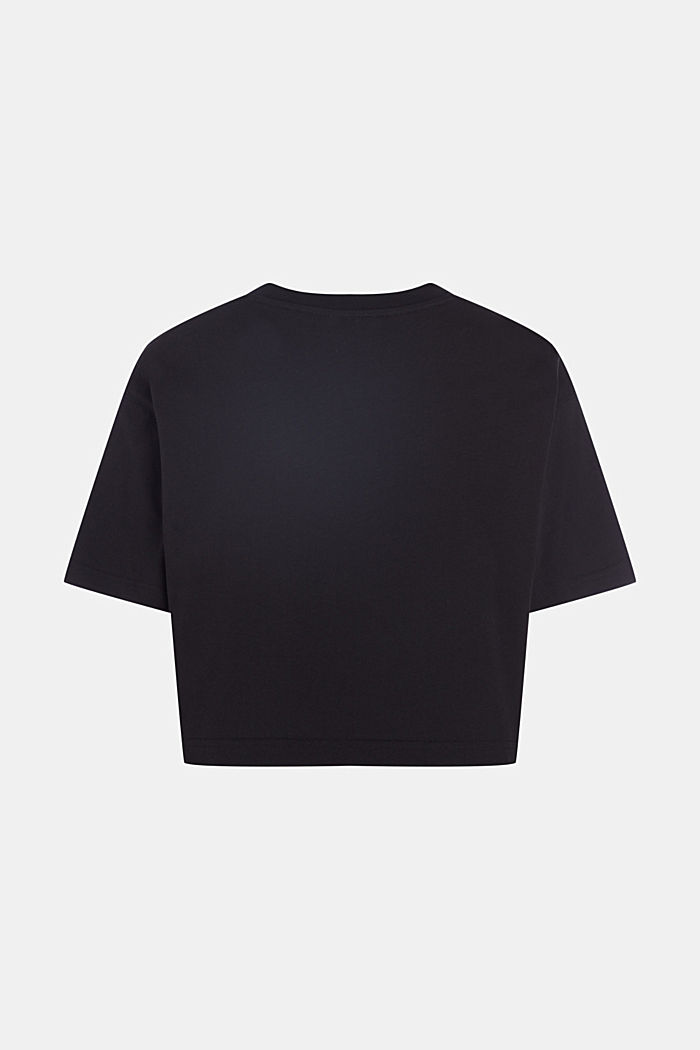 AMBIGRAM 胸前刺繡短版 T 恤, BLACK, detail-asia image number 1