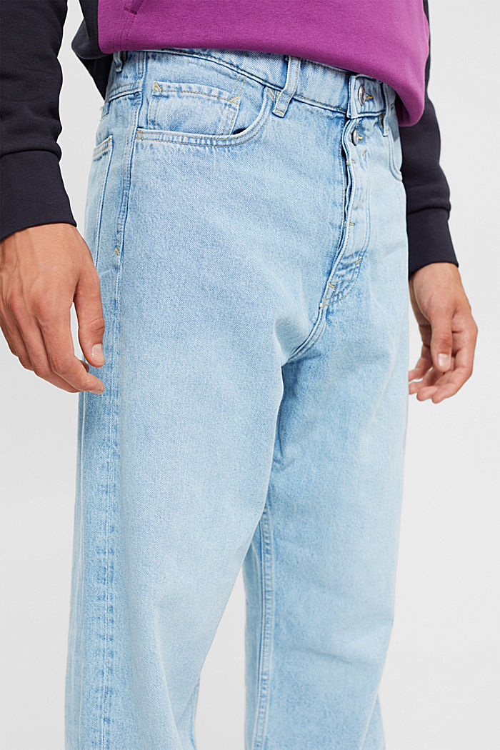 Loose fit jeans of sustainable cotton, BLUE BLEACHED, detail-asia image number 4