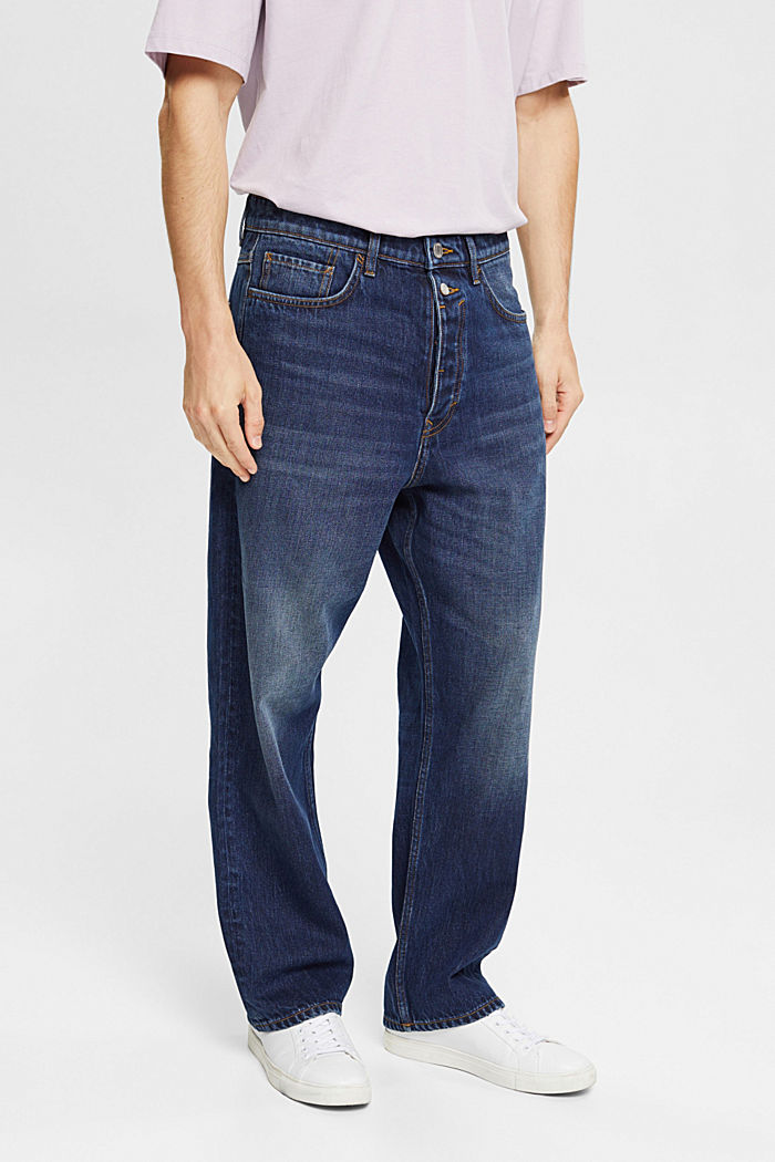 Loose fit jeans, BLUE DARK WASHED, detail-asia image number 0