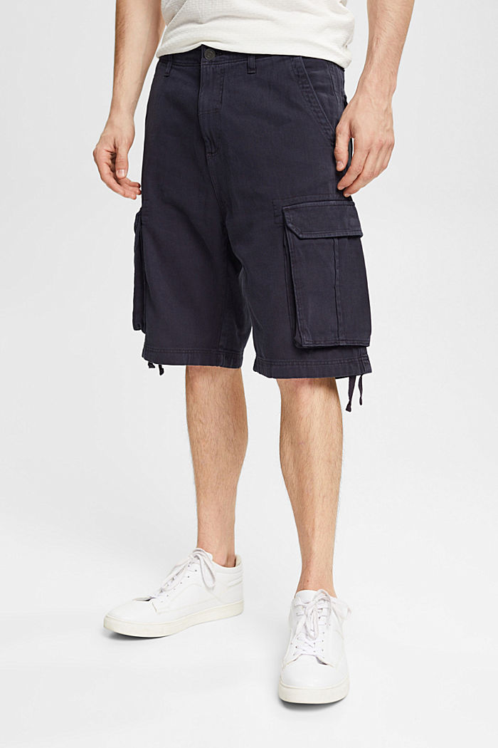 Cargo shorts made of sustainable cotton, NAVY, detail-asia image number 0
