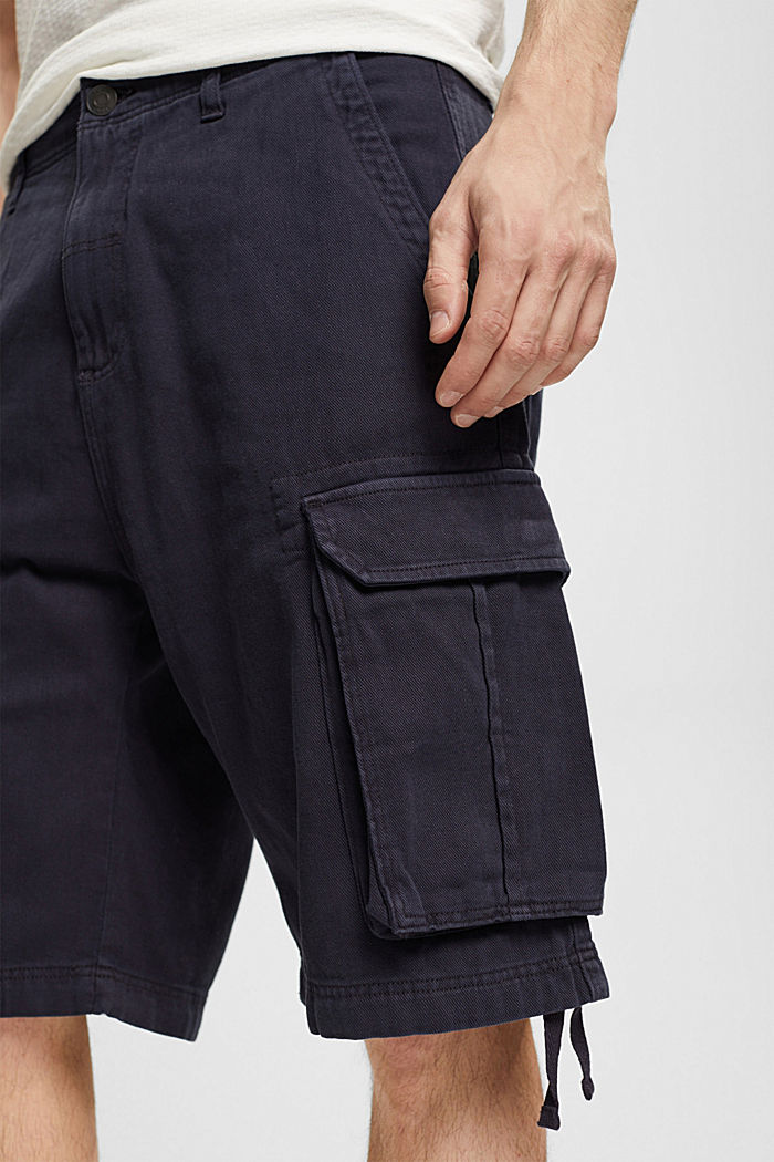 Cargo shorts made of sustainable cotton, NAVY, detail-asia image number 2