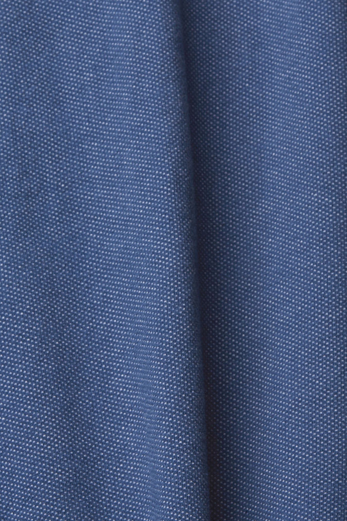 紋理恤衫, 深藍色, detail-asia image number 4