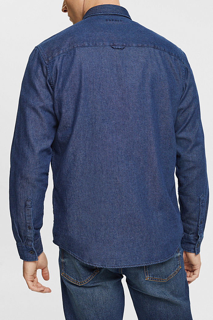 Denim shirt, BLUE DARK WASHED, detail-asia image number 3