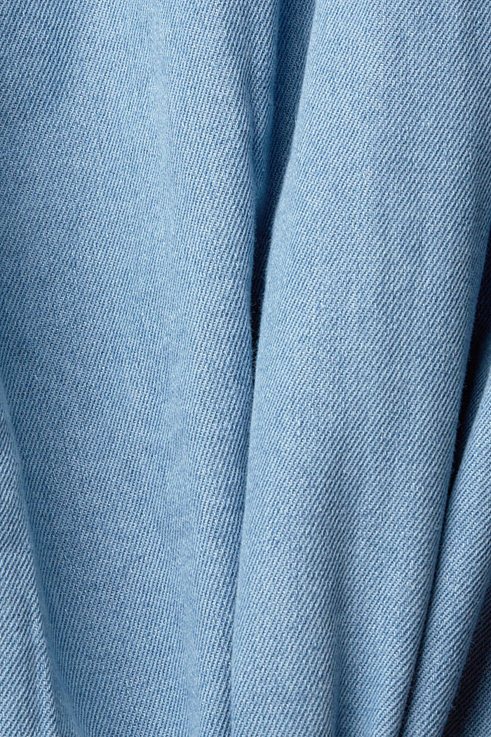 Denim shirt, BLUE LIGHT WASHED, detail-asia image number 6